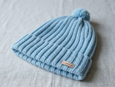 Stitch chart guide image for Basic Ribbed Beanie