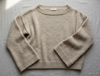 Stitch chart guide image for Oversized Bell-sleeve Drop Shoulder Pullover