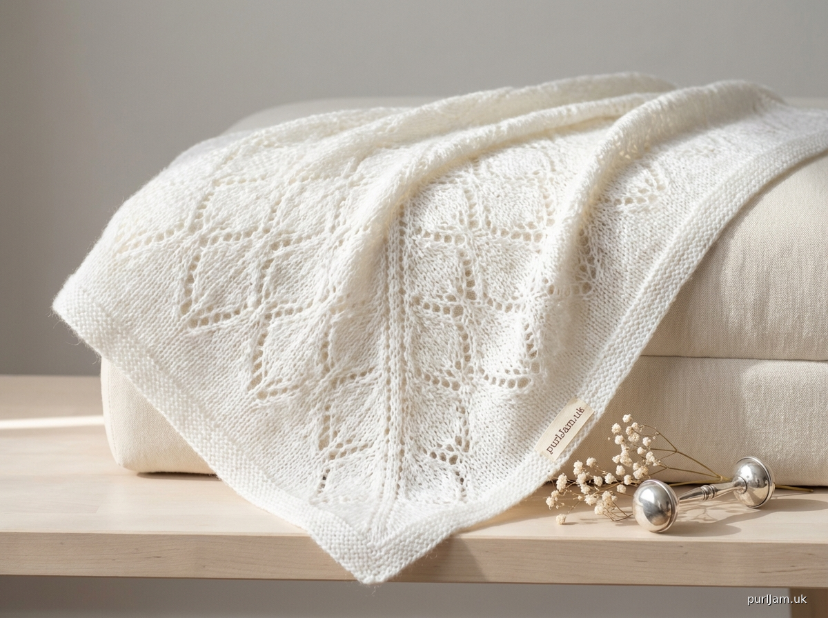 Heirloom Lace Christening Shawl