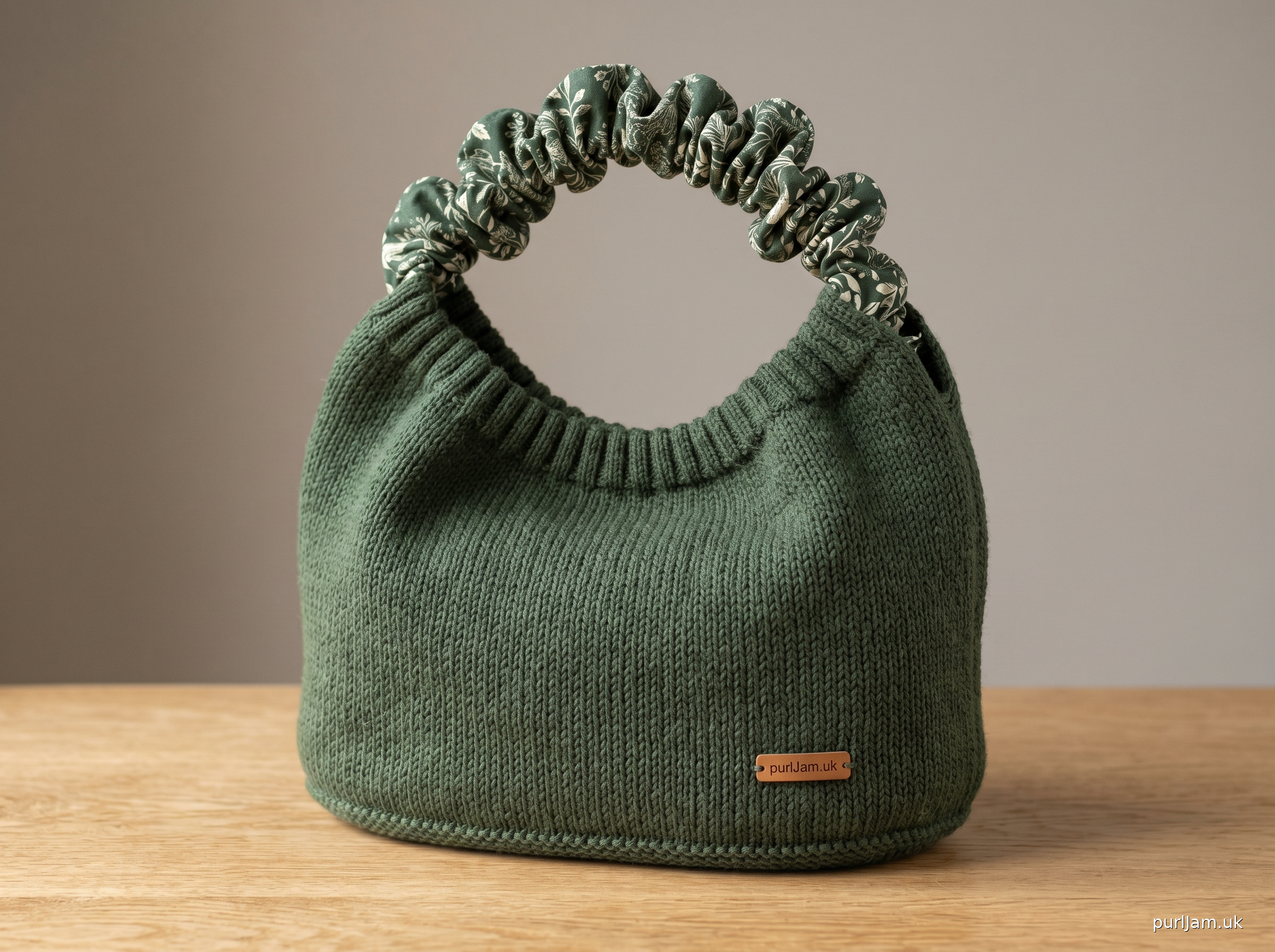 Scrunchie Handle Hobo Bag