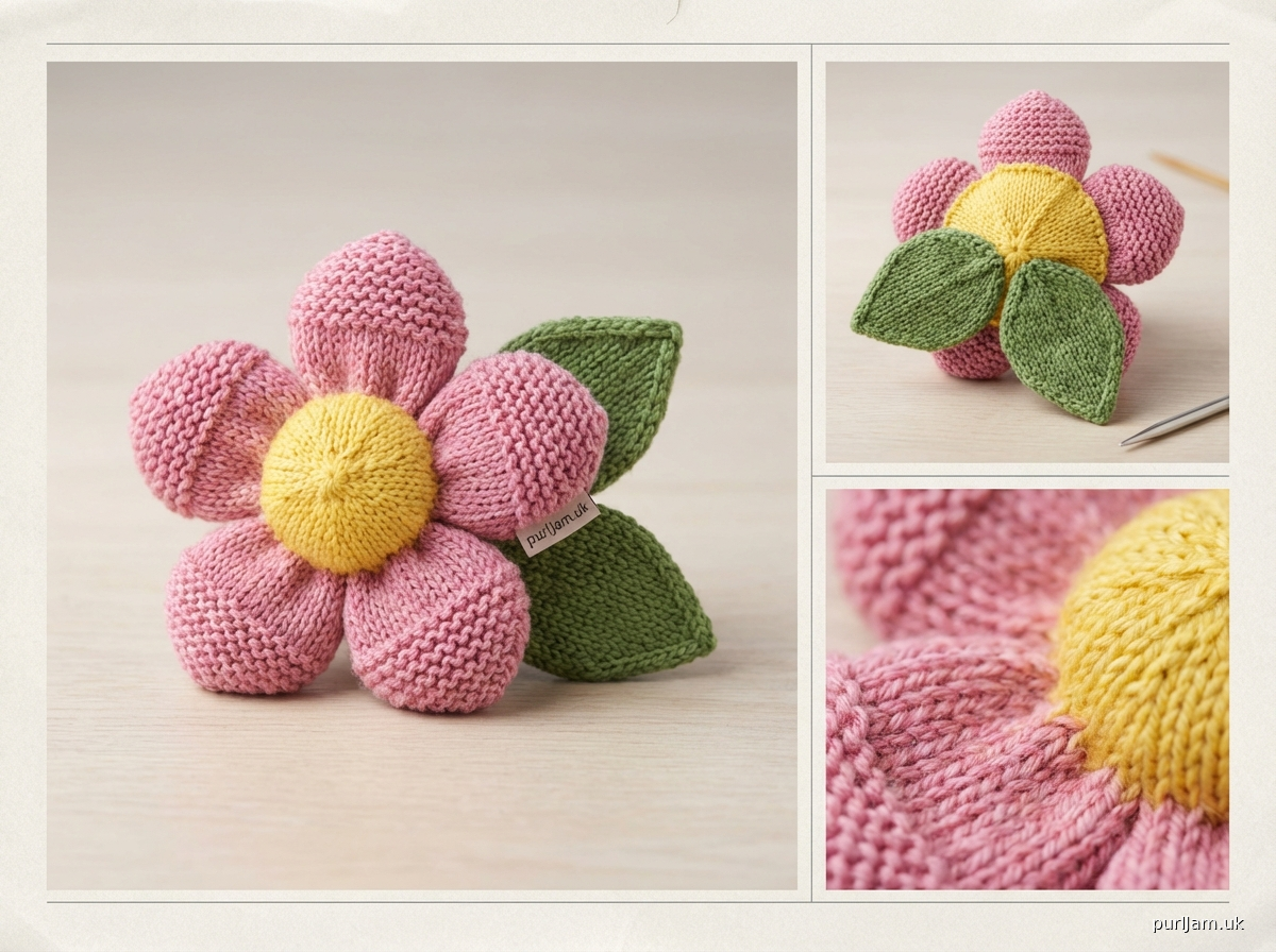 Spring Flower Knitting Pattern