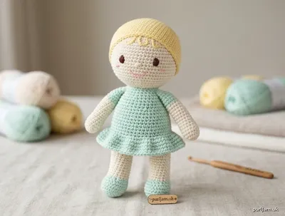 Stitch chart guide image for Soft Baby Doll Crochet Pattern