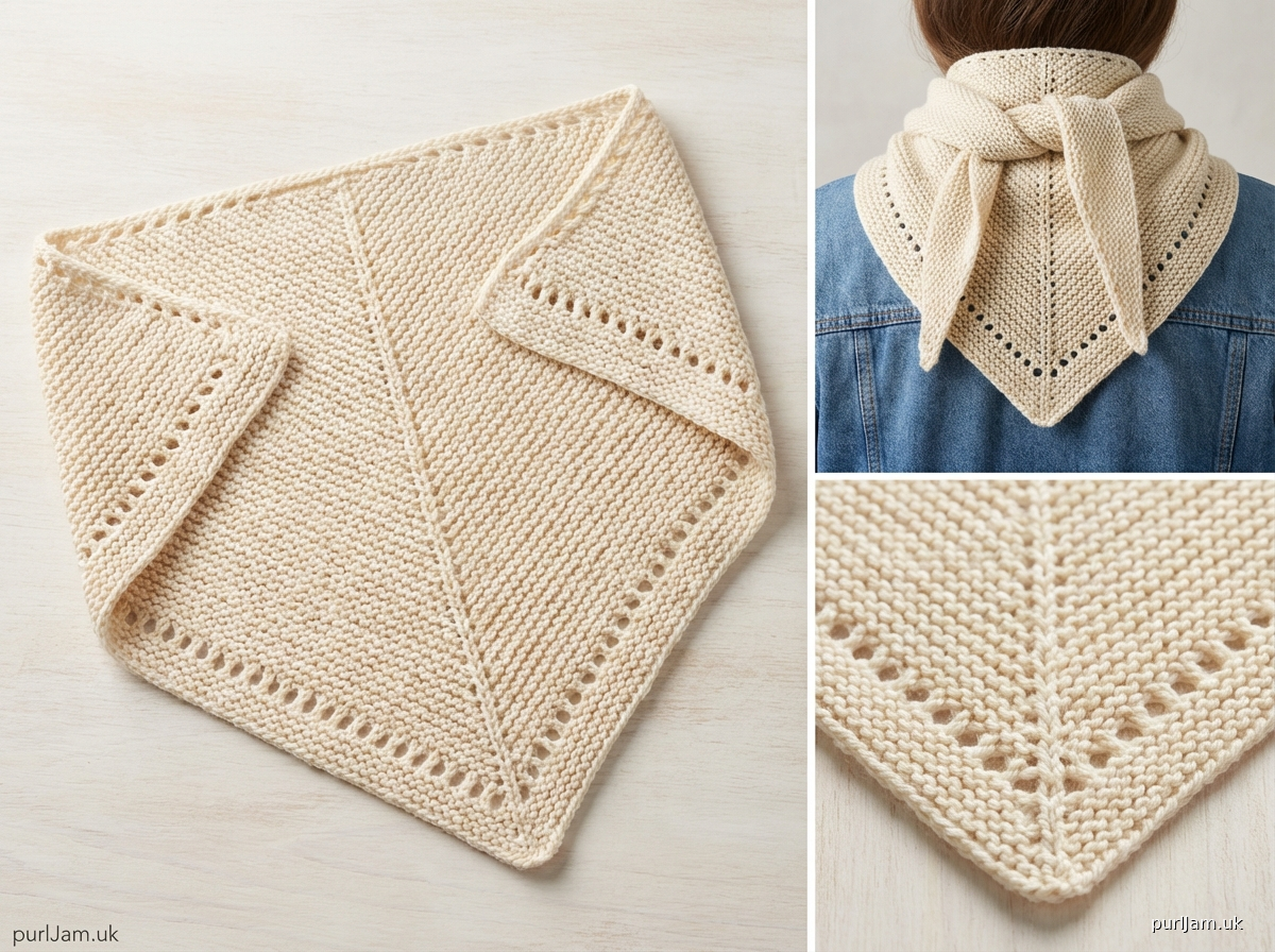 Classic Garter Stitch Bandana