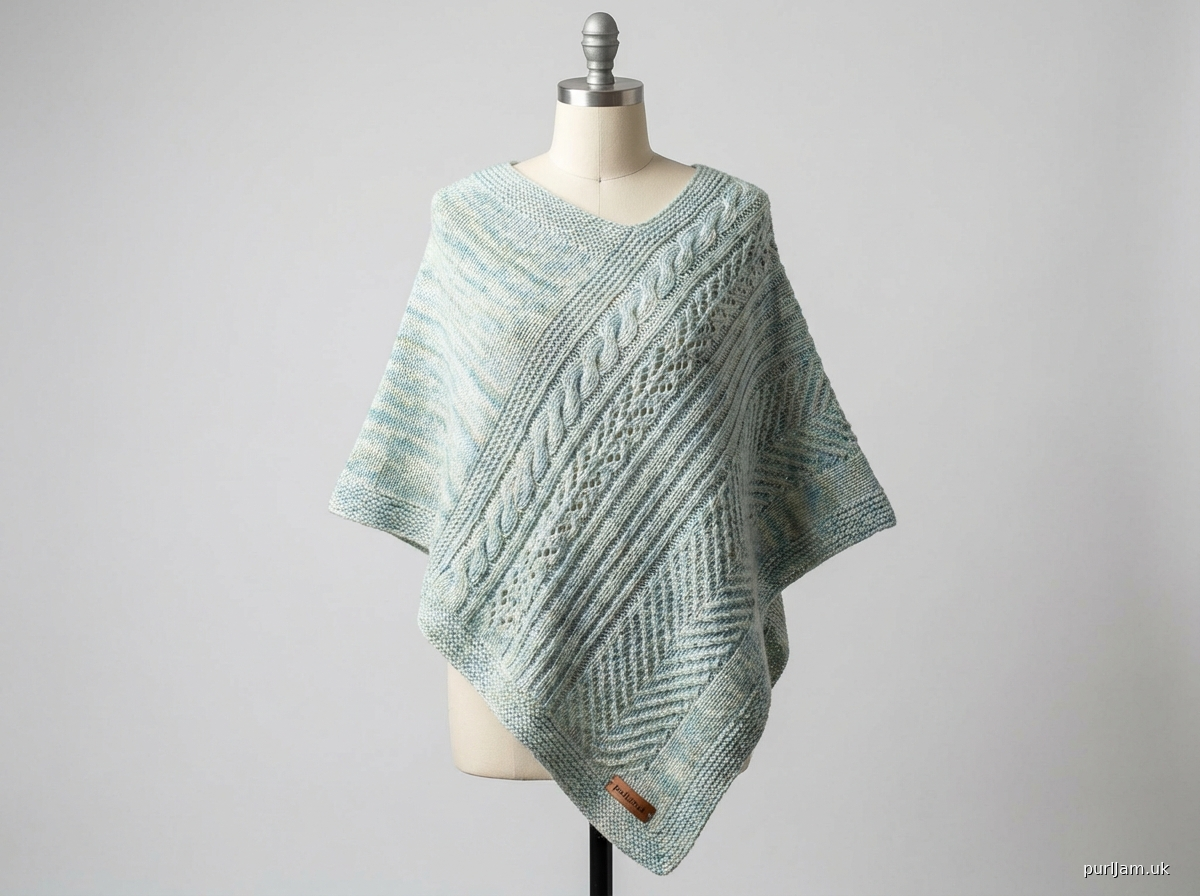 Diamond Drape Poncho