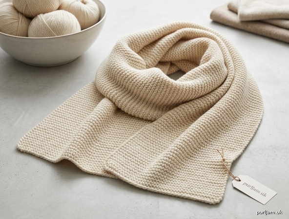 The Large Sophie Scarf A Cosy Garter Stitch Wrap For Absolut
