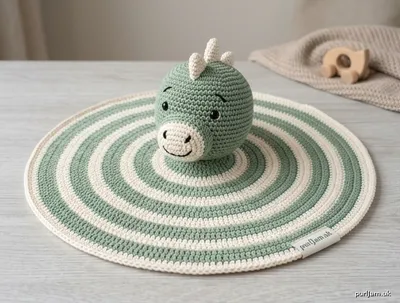 Stitch chart guide image for Dexter the Dino Comforter
