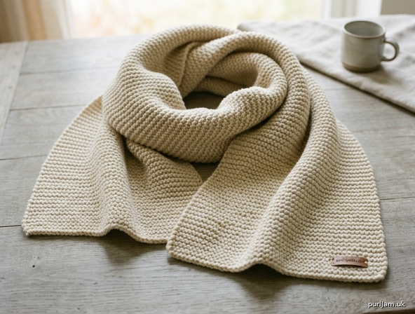 The Cozy Sophie Scarf A Large Garter Stitch Wrap For Absolut
