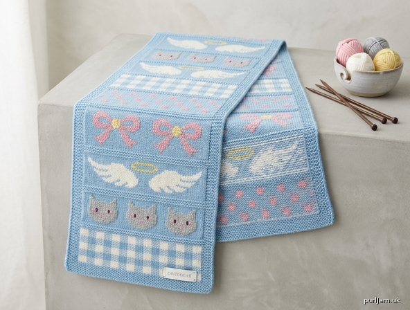 Heavenly Gingham Kitty Scarf