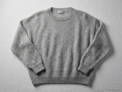 Stitch chart guide image for Spiderweb Mohair Drop-Shoulder Pullover