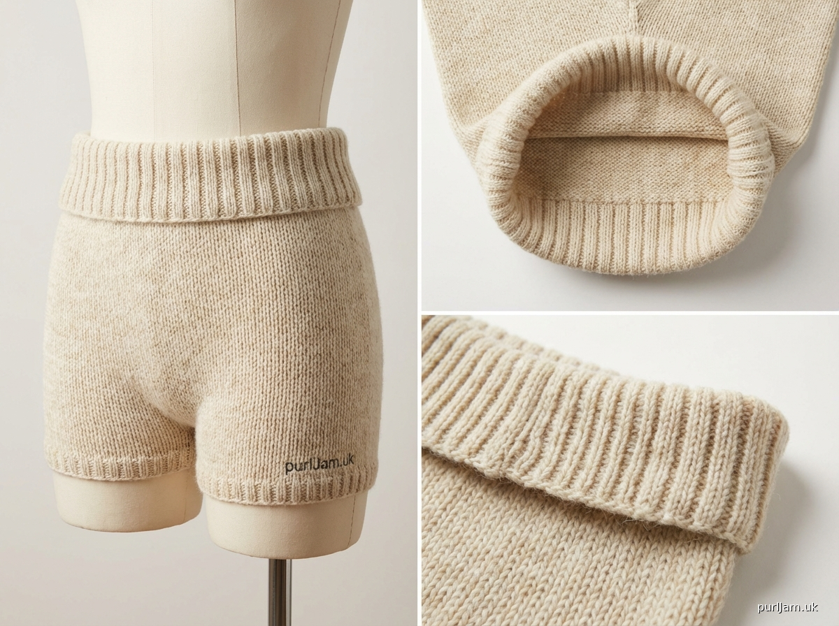 Low Rise Micro Shorts With Fold Over Waistband