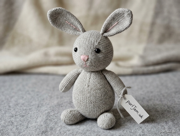 Clover The Bunny Beginner Knitted Amigurumi