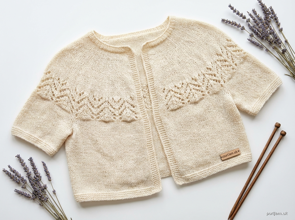 Summer Lace Yoke Cardigan