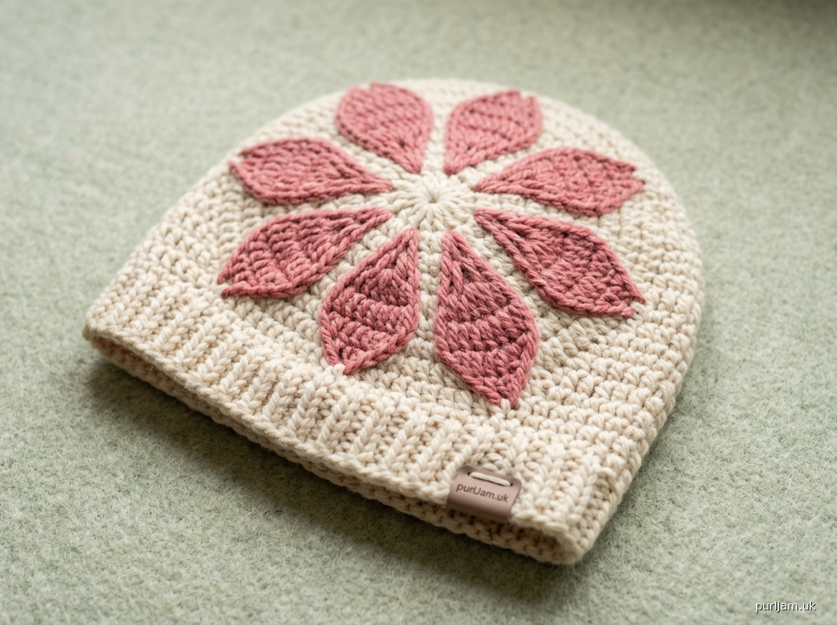 Petal Bloom Beanie Chunky Pressed Petals Edition