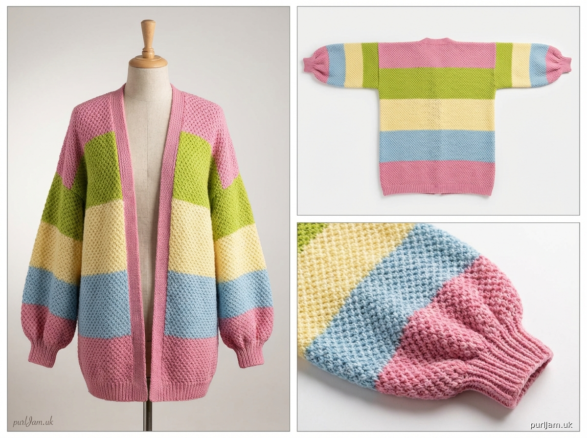 Slouchy Balloon Sleeve Kimono Cardigan