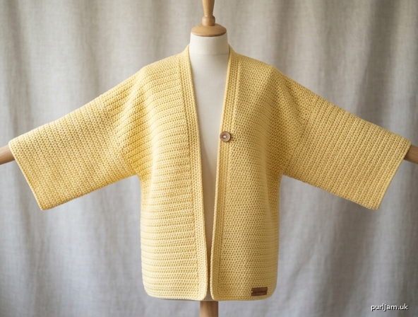 Butter Yellow Kimono Sleeve Cardigan