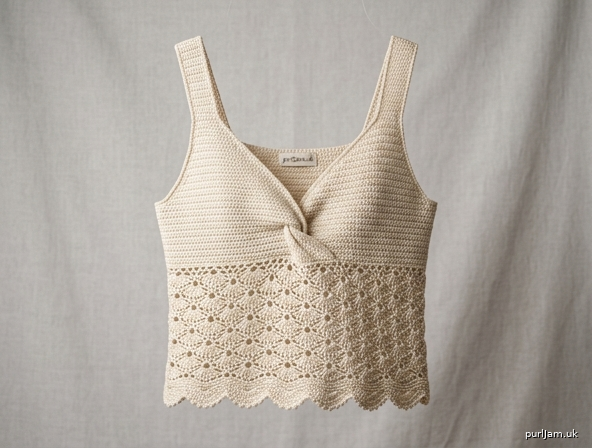 Twisted Surplice Crop Tank