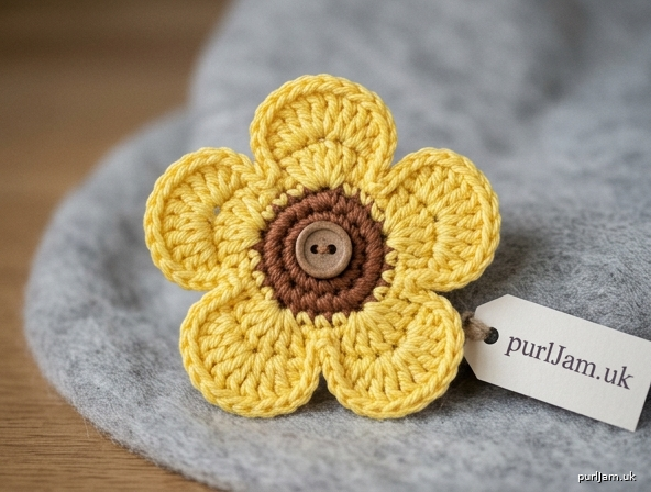 Simple Layered Crochet Flower