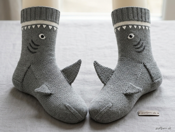 Shark Attack Socks