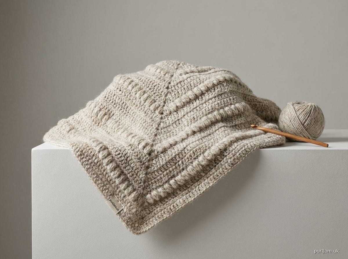 Textured Triangle Shawl