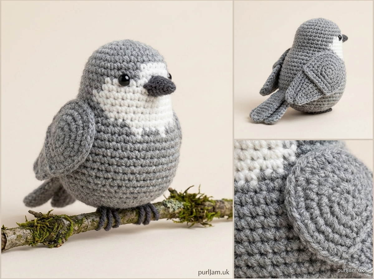 Canada Jay Gray Jay Amigurumi Pattern