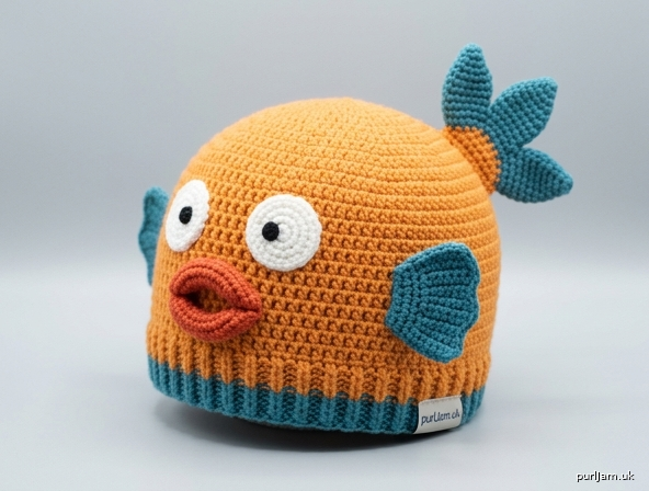 Generated preview image for Fishy Friend Crochet Beanie