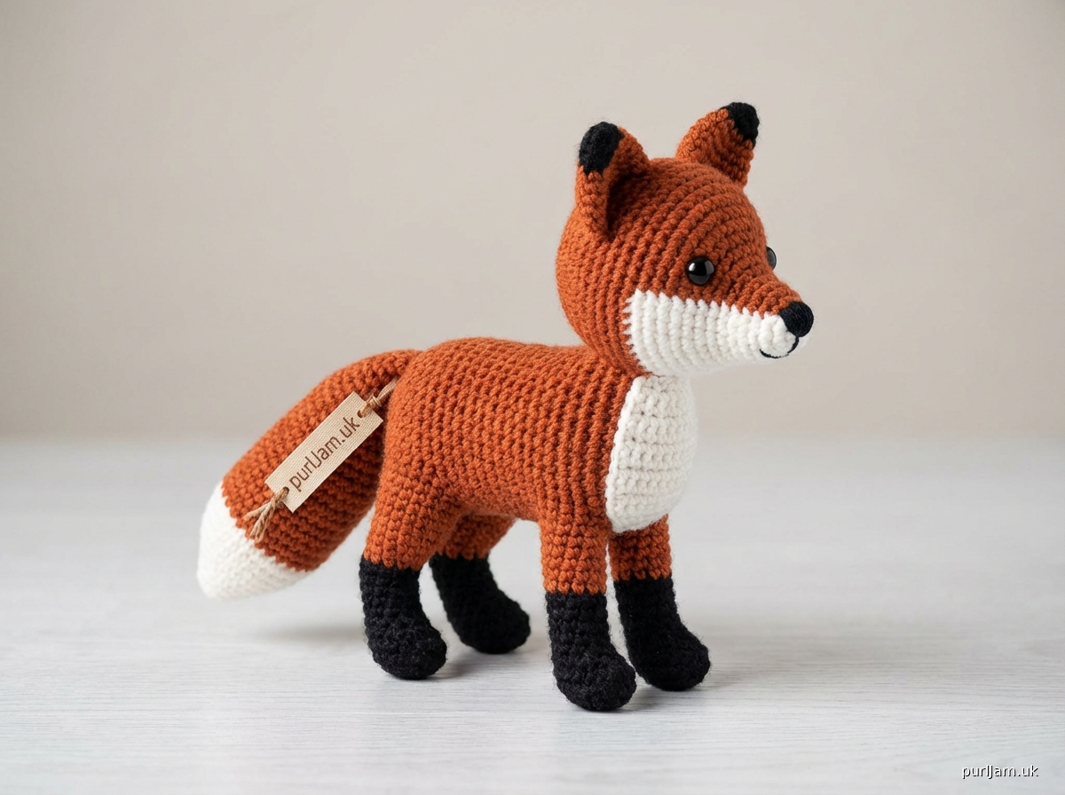 Realistic Standing Fox Amigurumi