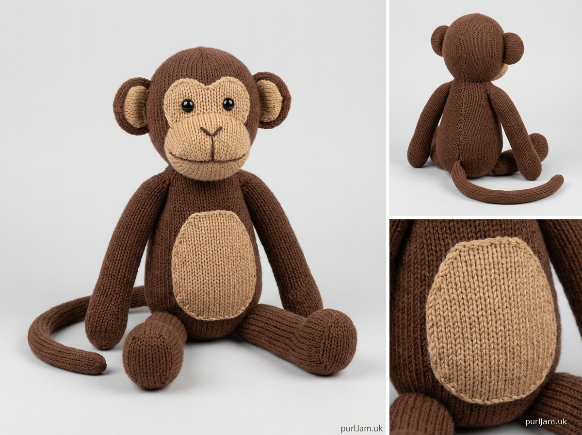 Oliver The Knitted Monkey