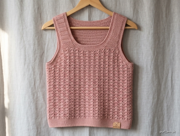 Dusty Rose V Stitch Tank Top