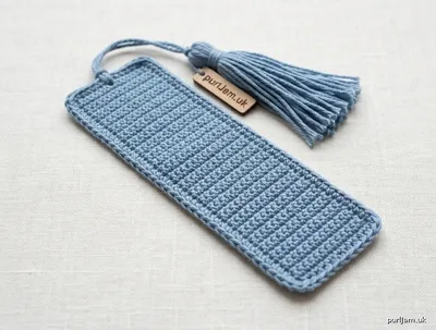 Stitch chart guide image for Simple Worsted Crochet Bookmark