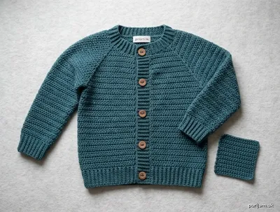 Stitch chart guide image for Little Explorer Raglan Cardigan