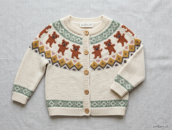 Little Bear Meadow Baby Cardigan