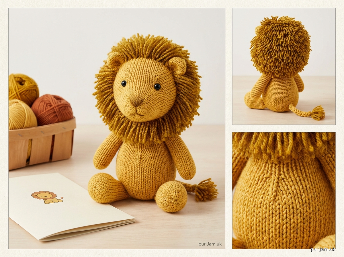 Lionel The Lion Knitted Amigurumi Pattern