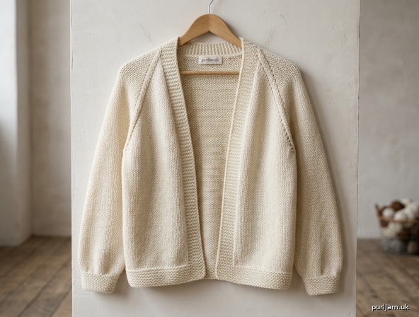 Cream Aran Open Front Bolero