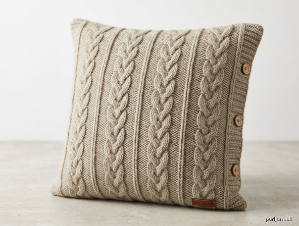 Cabled Braid Cushion Cover
