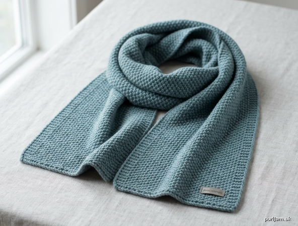Knit Purl Seed Stitch Scarf