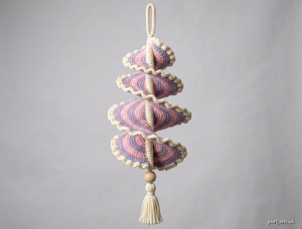 Three Tier Pastel Spiral Wind Spinner