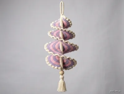 Stitch chart guide image for Three-Tier Pastel Spiral Wind Spinner