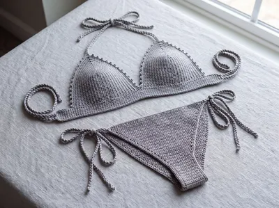 Stitch chart guide image for GTA Triangle Bikini Set
