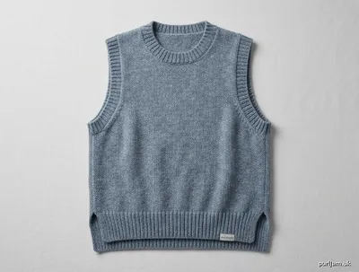 Stitch chart guide image for Easy Crewneck Vest with Side Slits
