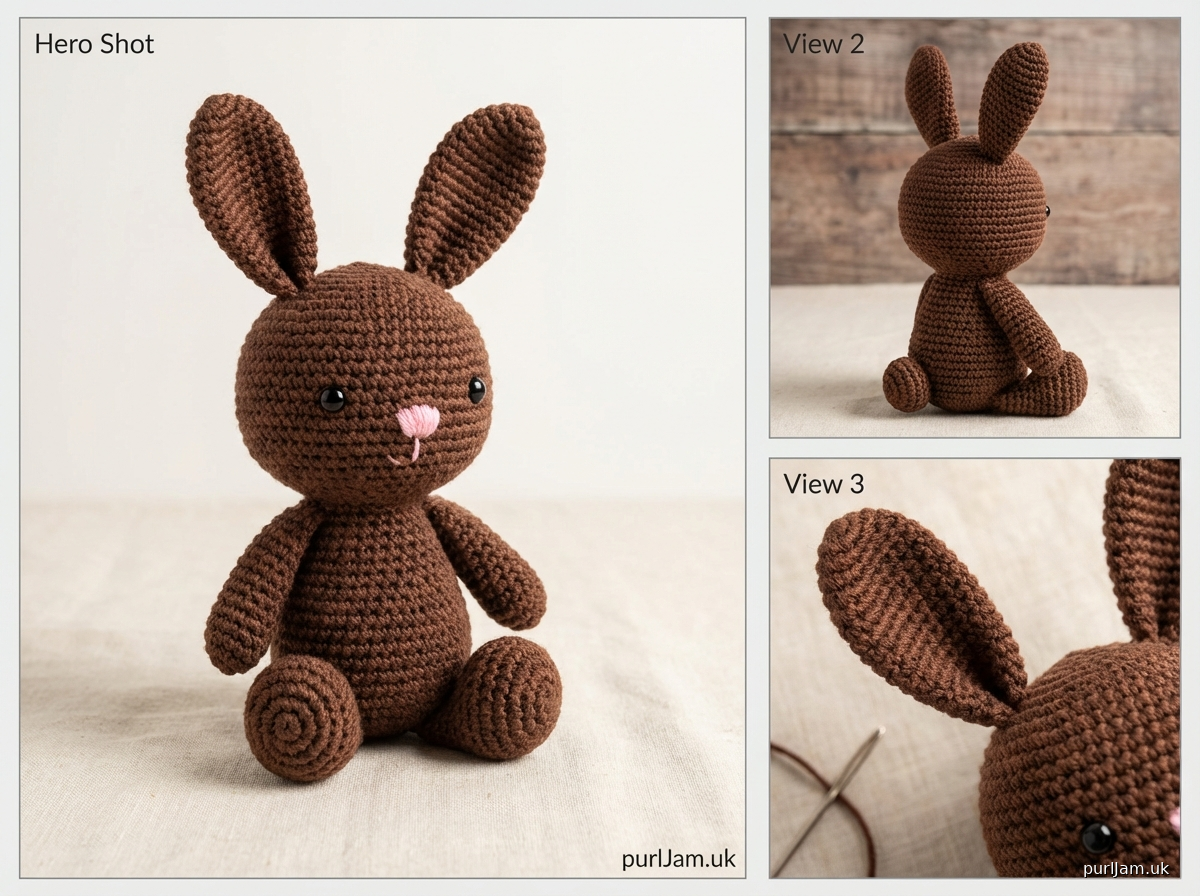 Chocolate Easter Bunny Crochet Pattern