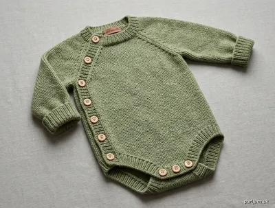 Stitch chart guide image for Newborn Side-Fastening Raglan Onesie