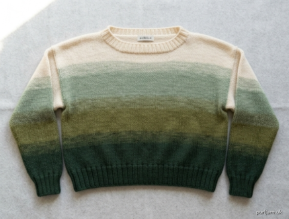 Generated preview image for PULÓVER CLÁSICO CROP CON DEGRADADO — Drop Shoulder / Cuello Barco