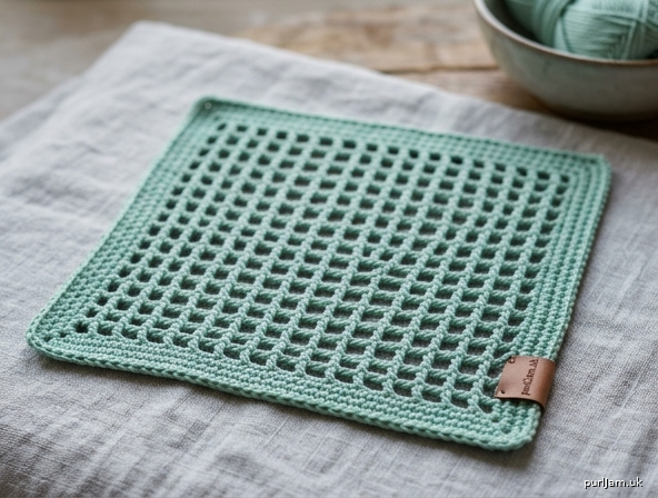 Mesh Eyelet Filet Dishcloth