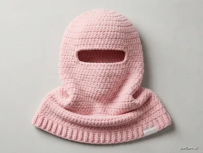 Stitch chart guide image for Petal Plush Balaclava