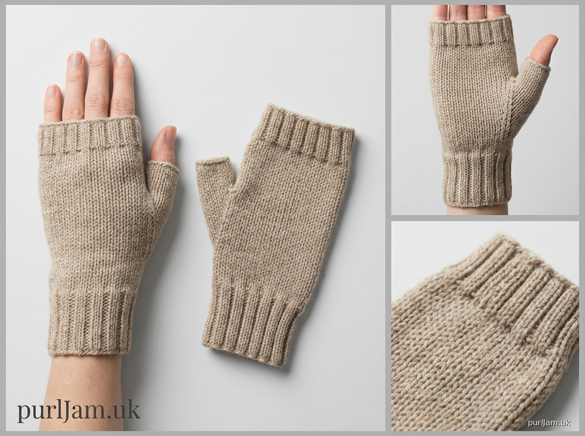 Classic Fingerless Mitts With Thumb