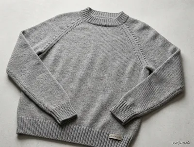 Stitch chart guide image for Bottom-Up Raglan Pullover