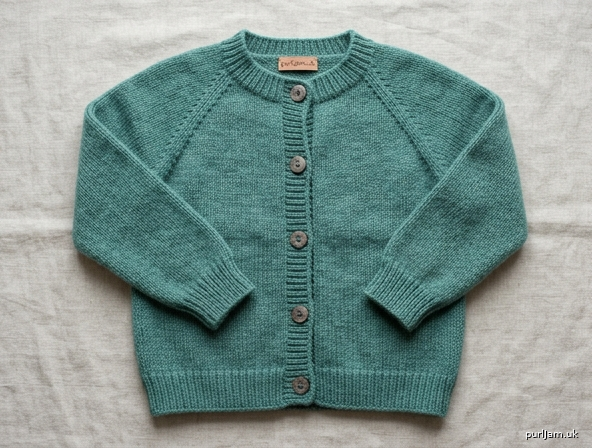 Childrens Top Down Raglan Cardigan
