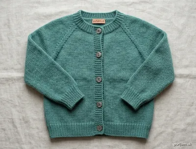 Stitch chart guide image for Children’s Top-Down Raglan Cardigan