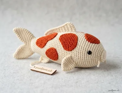Stitch chart guide image for Cream Koi Fish Plush