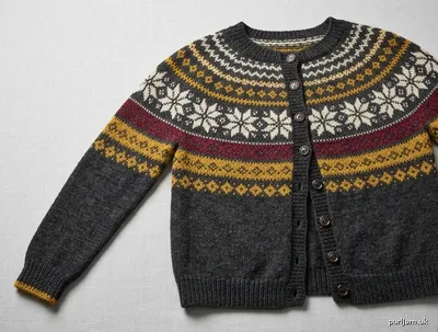 Stitch chart guide image for Starling Fair Isle Cardigan